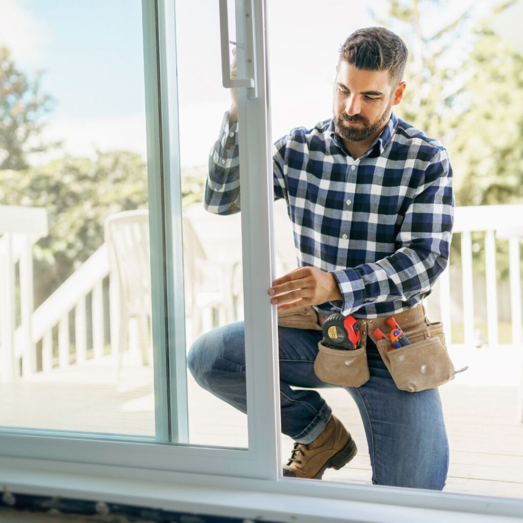 Professional window installation at home